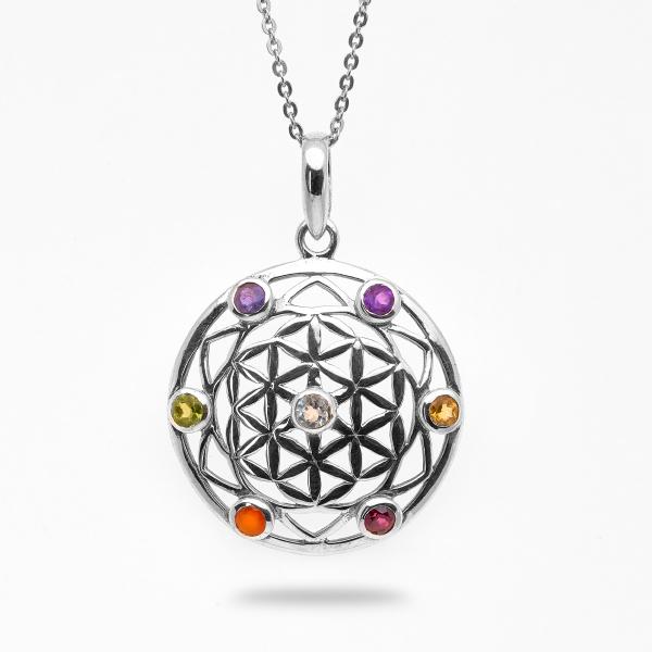 Pendentif univers argent Prakati